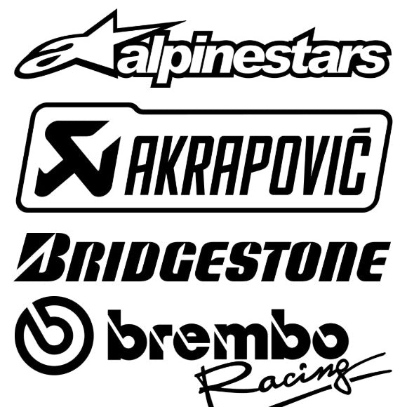 Motor tuning merken stickers