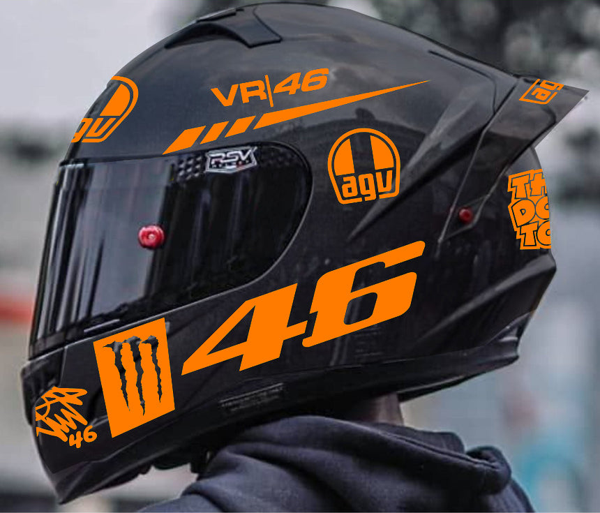 AGV Pista Rossi Project 46 helm stickerset