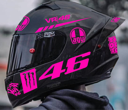 AGV Pista Rossi Project 46 helm stickerset