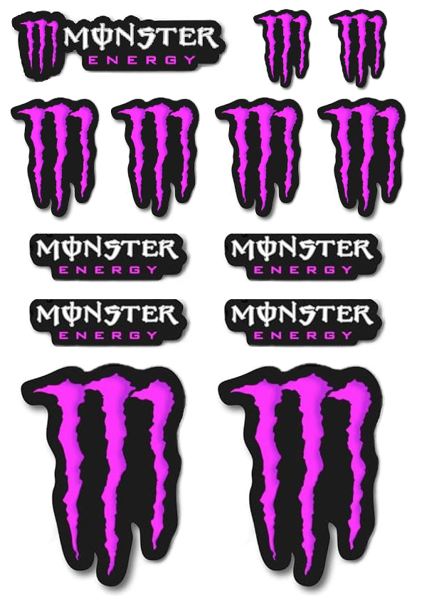Monster Energy Neon stickerset