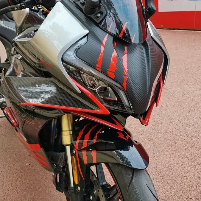 Monster klauw motor helm sticker