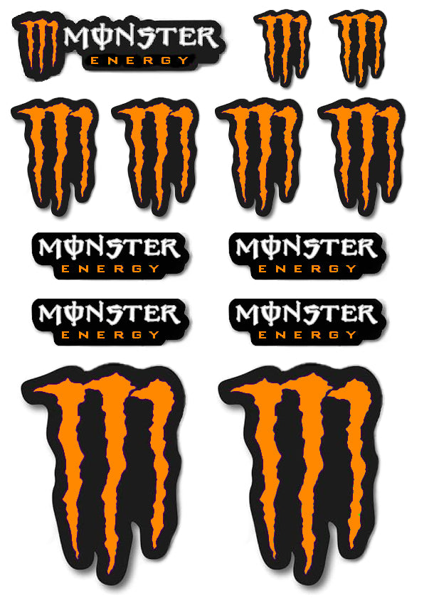 Monster Energy Neon stickerset