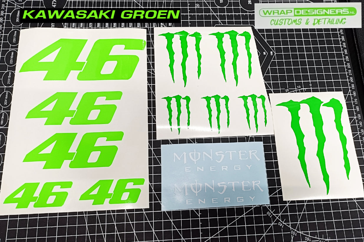 Rossi Monster Energy stickerset