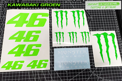 Rossi Monster Energy stickerset