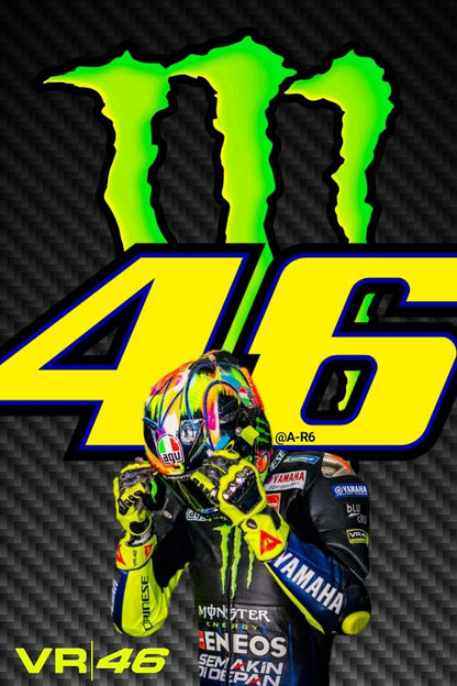 Rossi Monster Energy stickerset